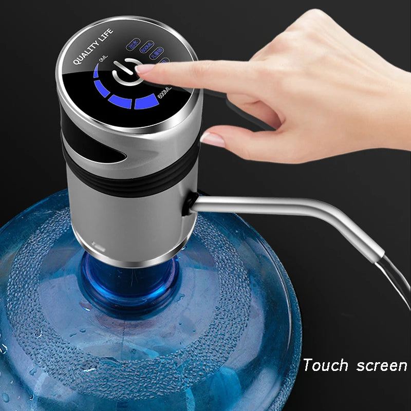 Bomba Dispensadora USB Recargable para Bidón de agua.