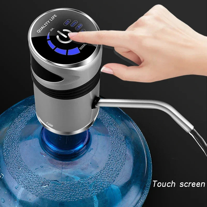 Bomba Dispensadora USB Recargable para Bidón de agua.