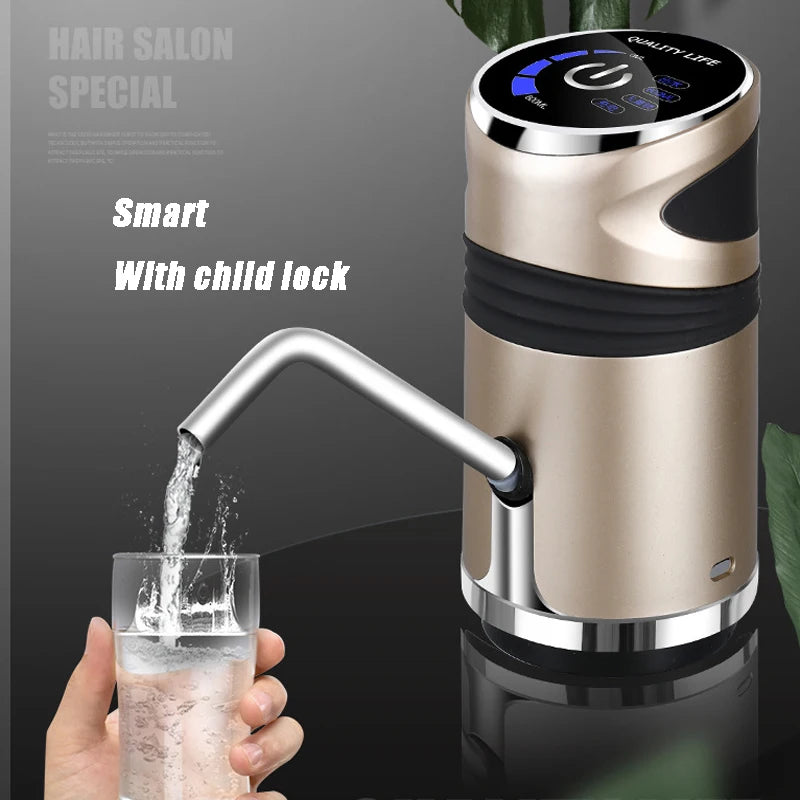Bomba Dispensadora USB Recargable para Bidón de agua.