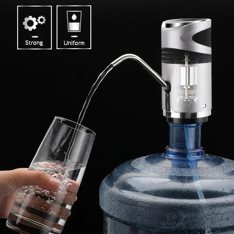 Bomba Dispensadora USB Recargable para Bidón de agua.