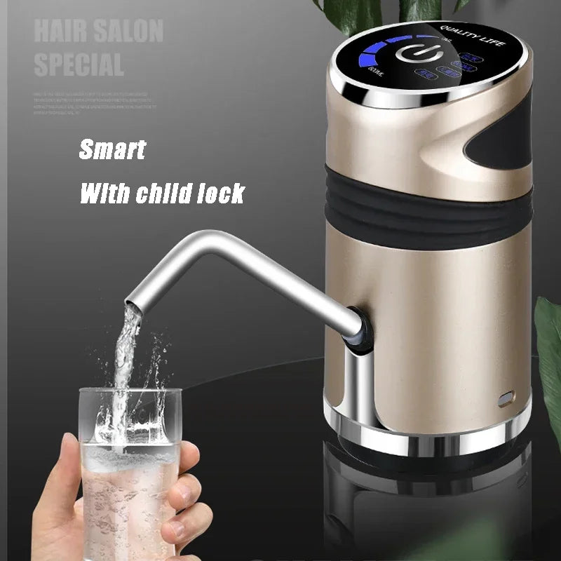 Bomba Dispensadora USB Recargable para Bidón de agua.