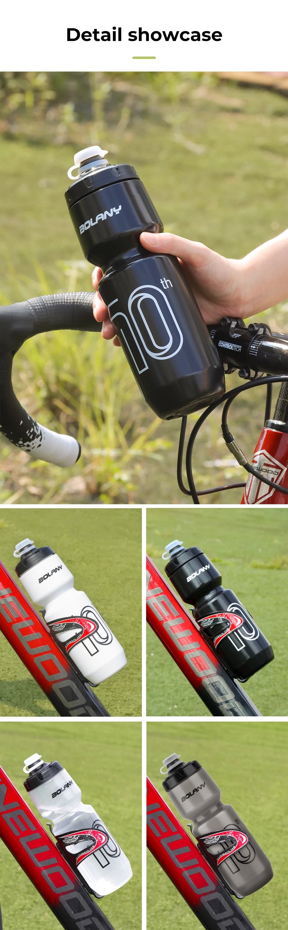 Botella Deportiva BOLANY 750ml Antifugas.