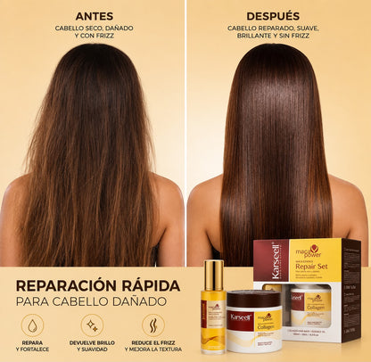 Tratamiento de Reparación, Hidratación y Control del Frizz en 2 Pasos